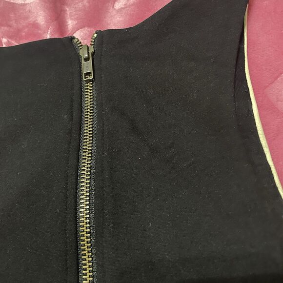 Sanctuary Mini Dress Two Tone Beige Ivory And Black Size Small - Picture 5 of 8